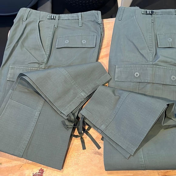 Tactical Mens Outdoor Rugged Relaxed Work Pants OD Green - Picture 7 of 9